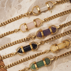 Kali Crystal Necklace 18k Gold