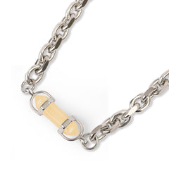 Alchemy Crystal Choker Polished Silver